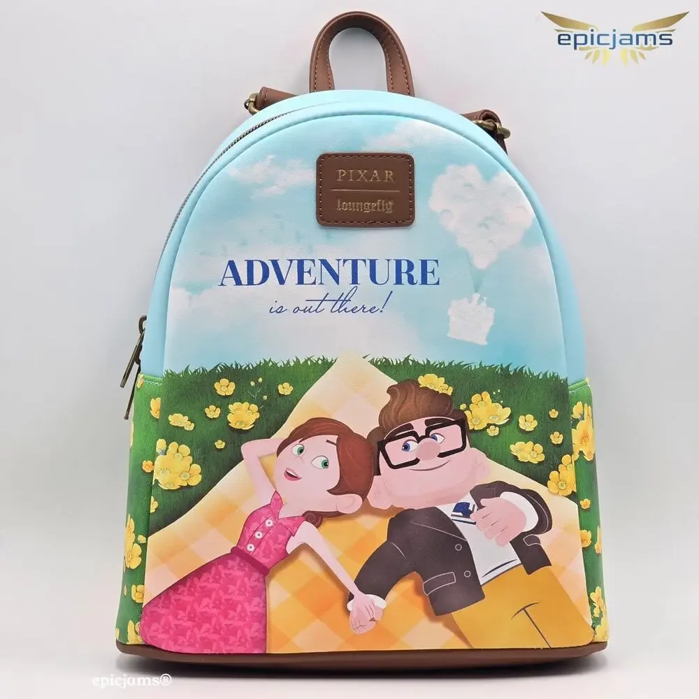 Loungefly Disney Pixar Up Carl & Ellie Picnic Mini Backpack New